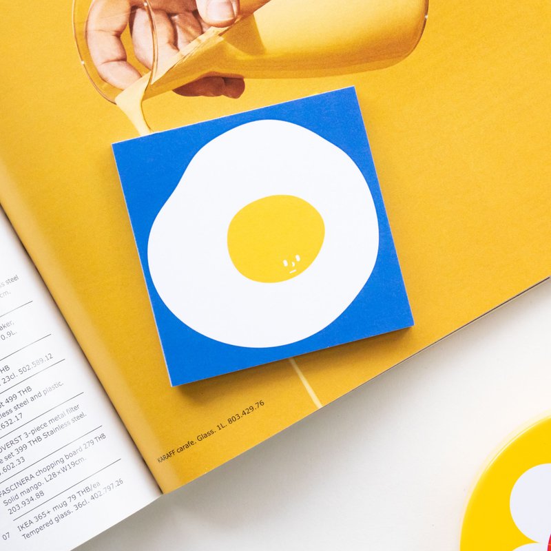 Memo pad - Egg - 便条纸/标签贴 - 纸 蓝色