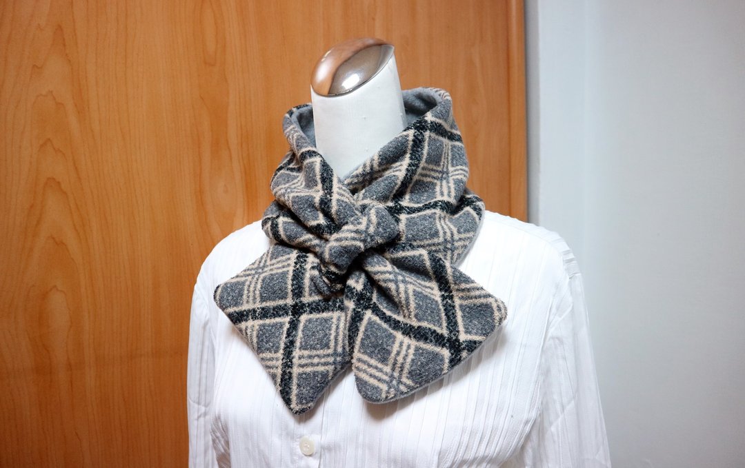 可调式短围巾.scarf 保暖围脖 双面双色 大人.小孩均适用 - 围巾/披肩 - 其他材质 
