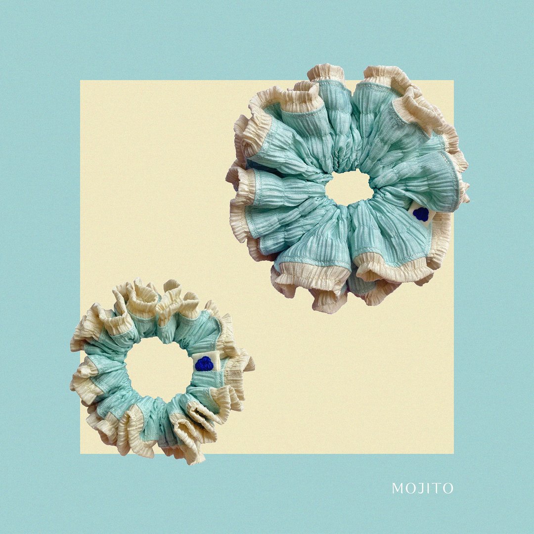 Mojito - Cupcake Scrunchies - 发饰 - 其他材质 绿色