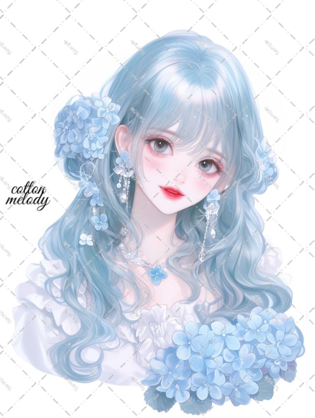 original sticker no.5534 人物贴纸 原创贴纸 人物贴纸 女孩贴纸 原创人物贴纸 - 贴纸 - 纸 