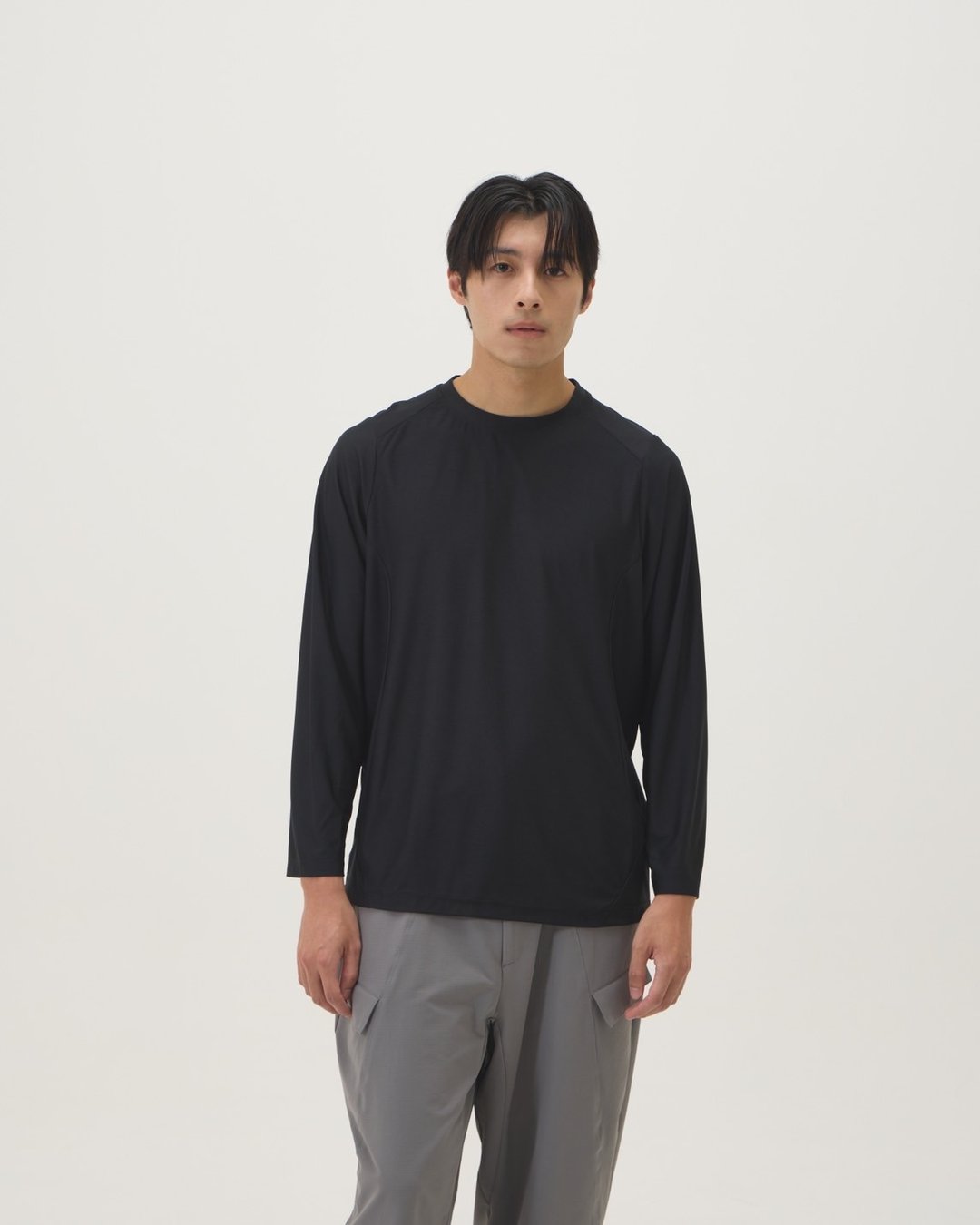 轻量干燥训练 Tshirt (黑) - 男装上衣/T 恤 - 聚酯纤维 黑色