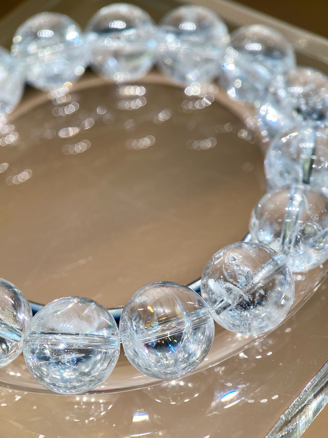 天然阿赛水晶13mm 手串手链 高频水晶 阿赛斯特莱 - 手链/手环 - 水晶 