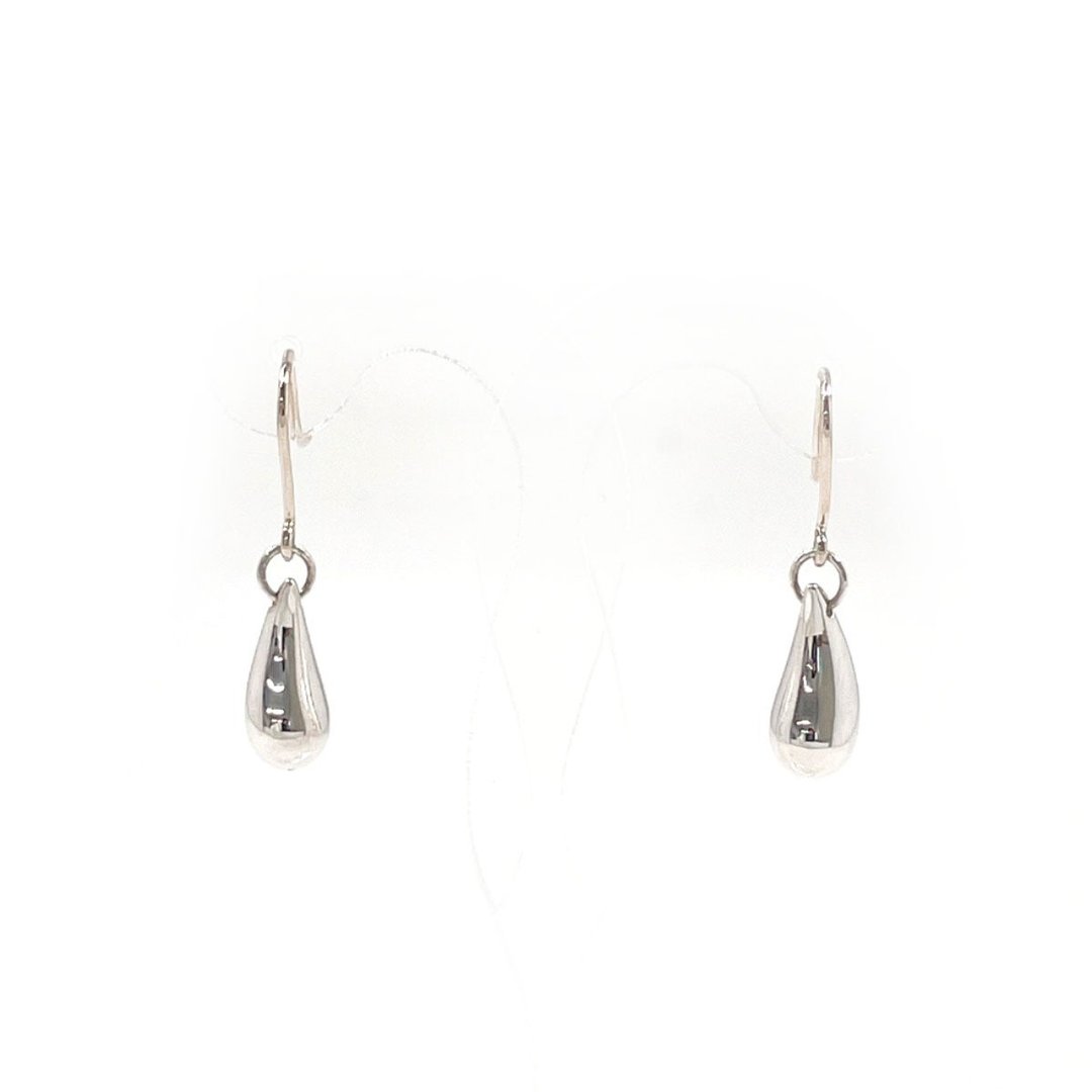【日本直送 二手美品】Tiffany & Co. 经典 泪滴 锁骨链 925银 - 耳环/耳夹 - 纯银 银色