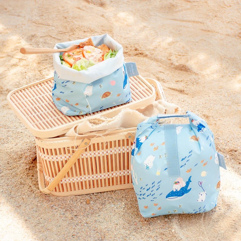 【五倍券优惠】白白必败不塑超值组 - 便当盒/饭盒 - 聚酯纤维 蓝色