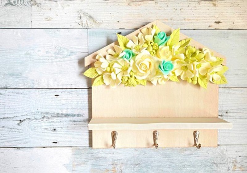 [Clay Art] eternal flower * Wall decoration with clay flower - 摆饰 - 陶 