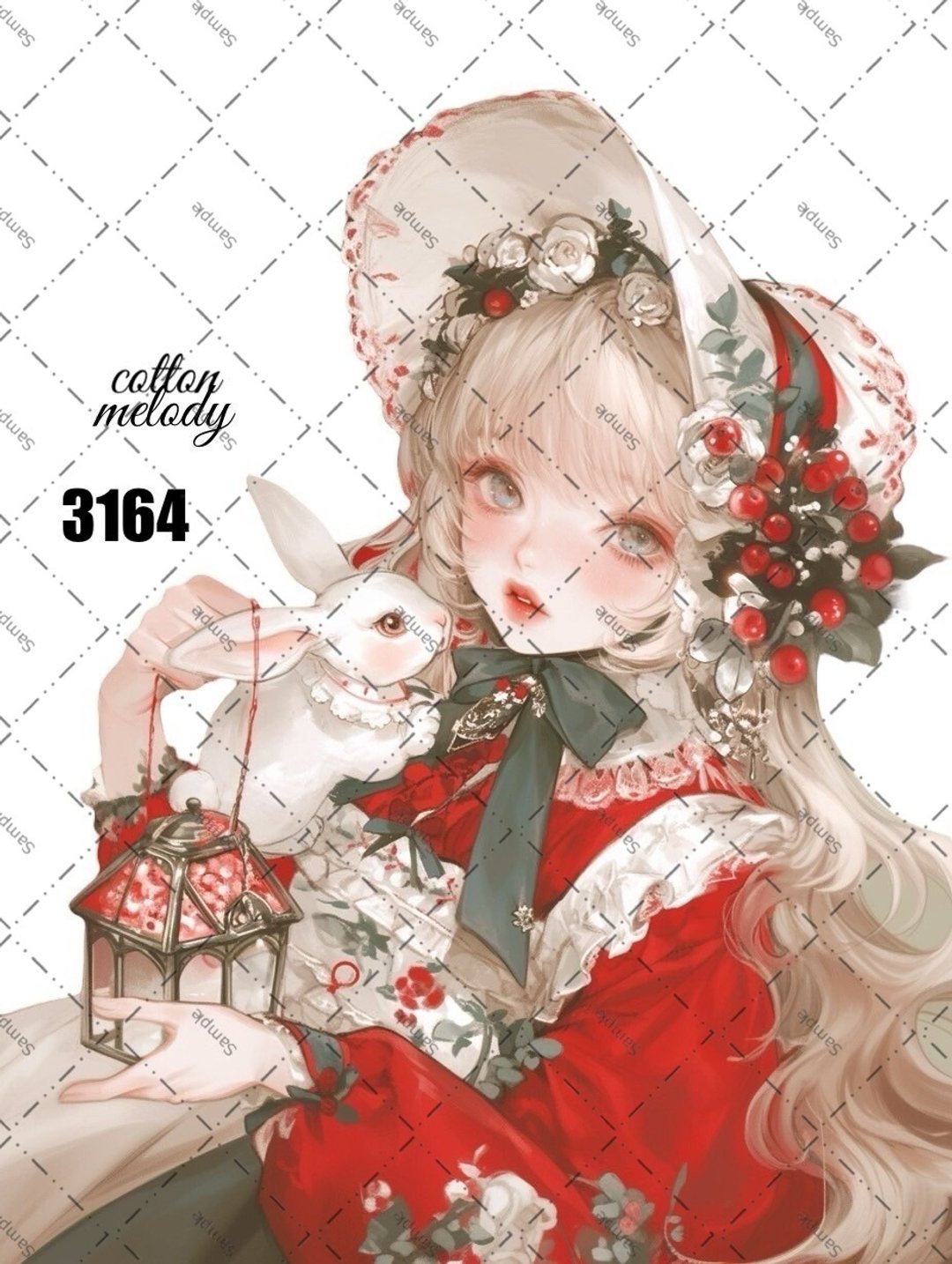 original sticker no.3164 人物贴纸 原创贴纸 原创人物贴纸 装饰贴纸 cotton melody - 贴纸 - 纸 