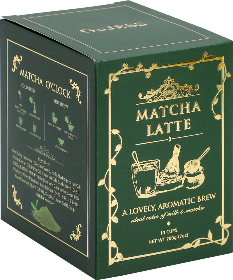 高雀斯抹茶拿铁 - 茶 - 纸 绿色
