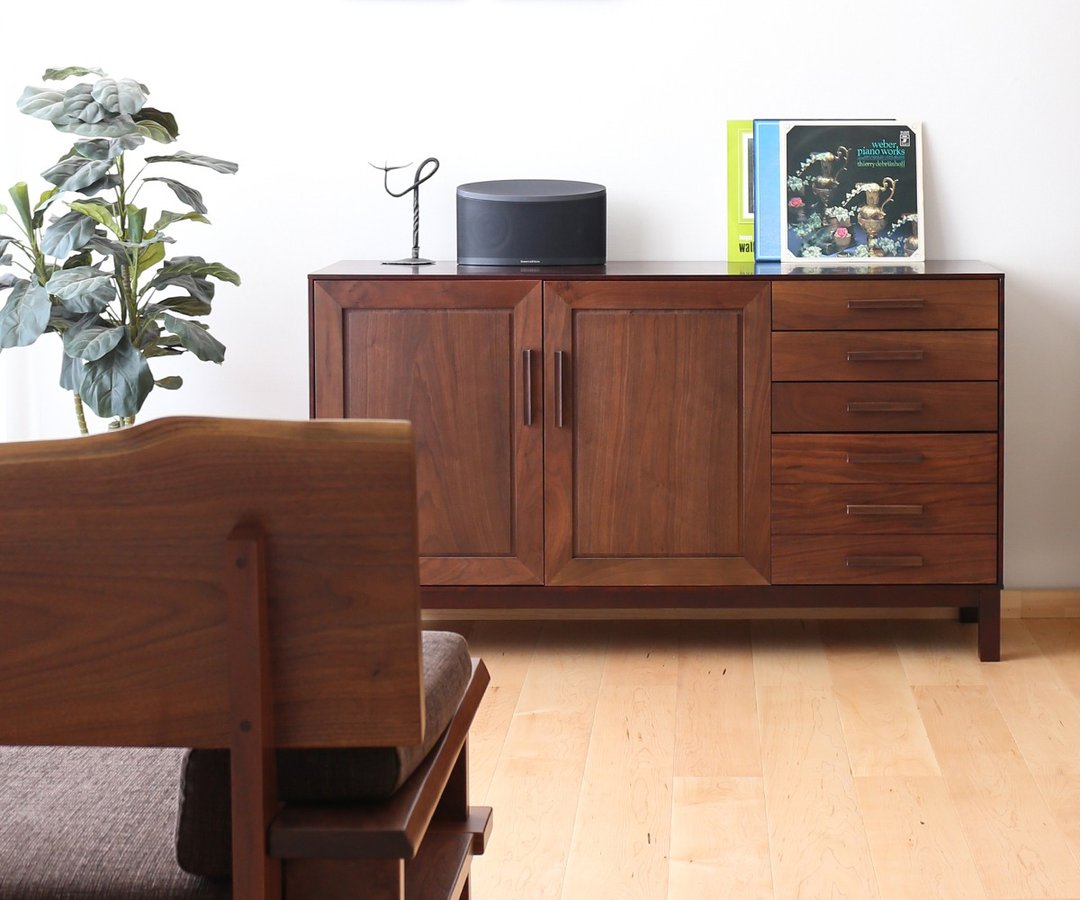 旭川家具 Create Furniture W&B 边柜140 - 衣柜/鞋柜 - 木头 咖啡色