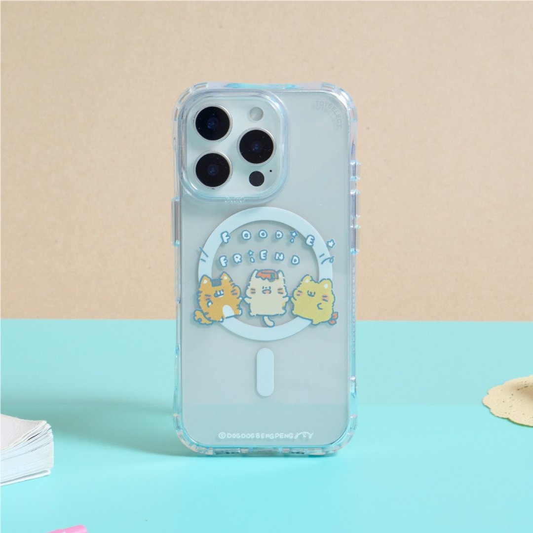 狗狗的小跳步猫咪好朋友抗黄防摔MagSafe iPhone手机壳 - 手机壳/手机套 - 塑料 多色