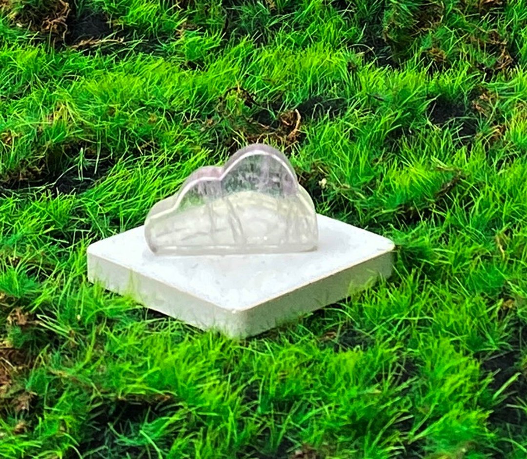 能量摆饰-天然可爱渐层彩虹小萤石云朵 增智慧 增加创意思考 - 摆饰 - 水晶 多色