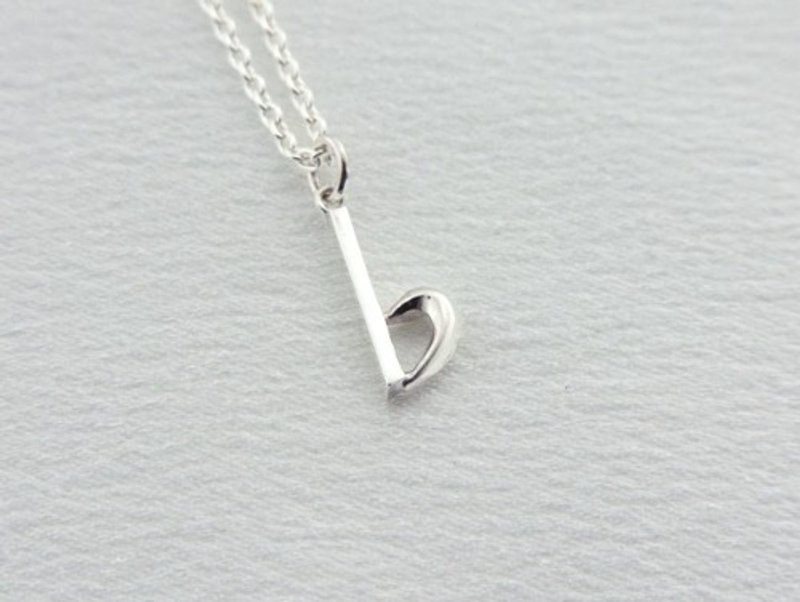 フラットペンダント - 项链 - 纯银 