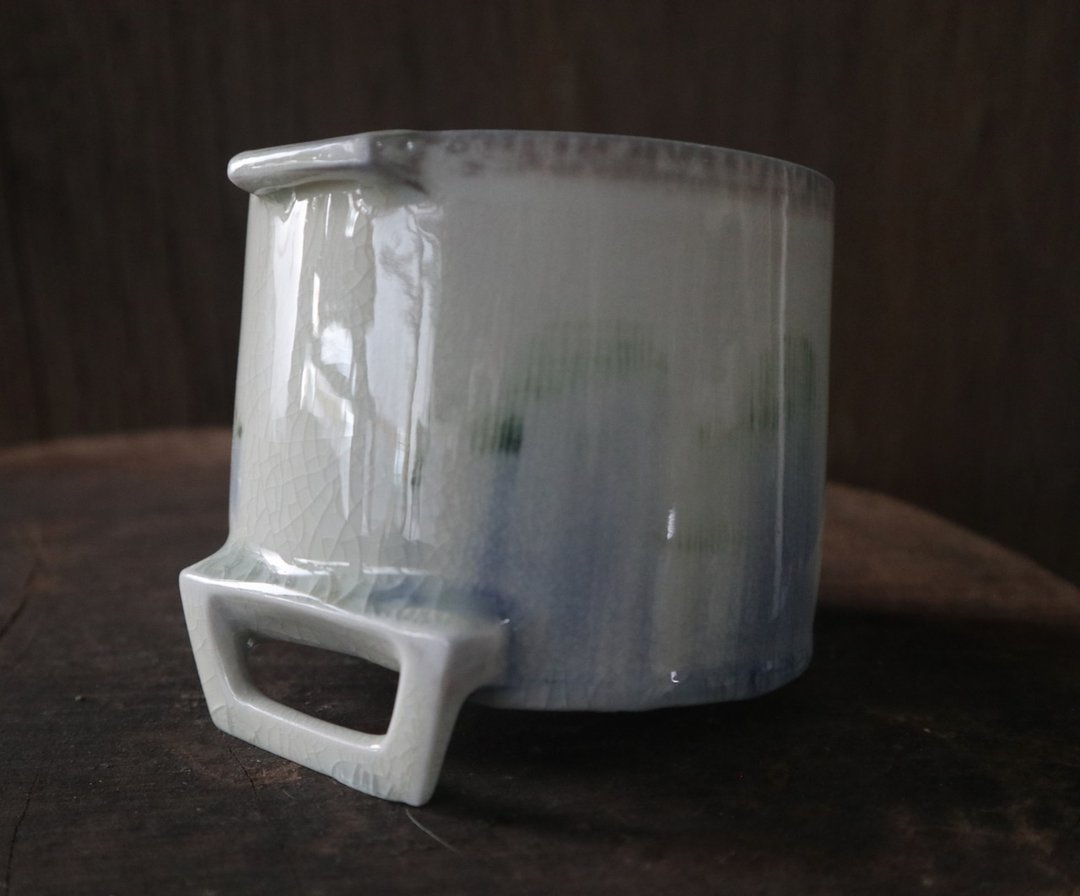 柴烧造型水盂 / 水方 / 花器 - 茶具/茶杯 - 瓷 卡其色