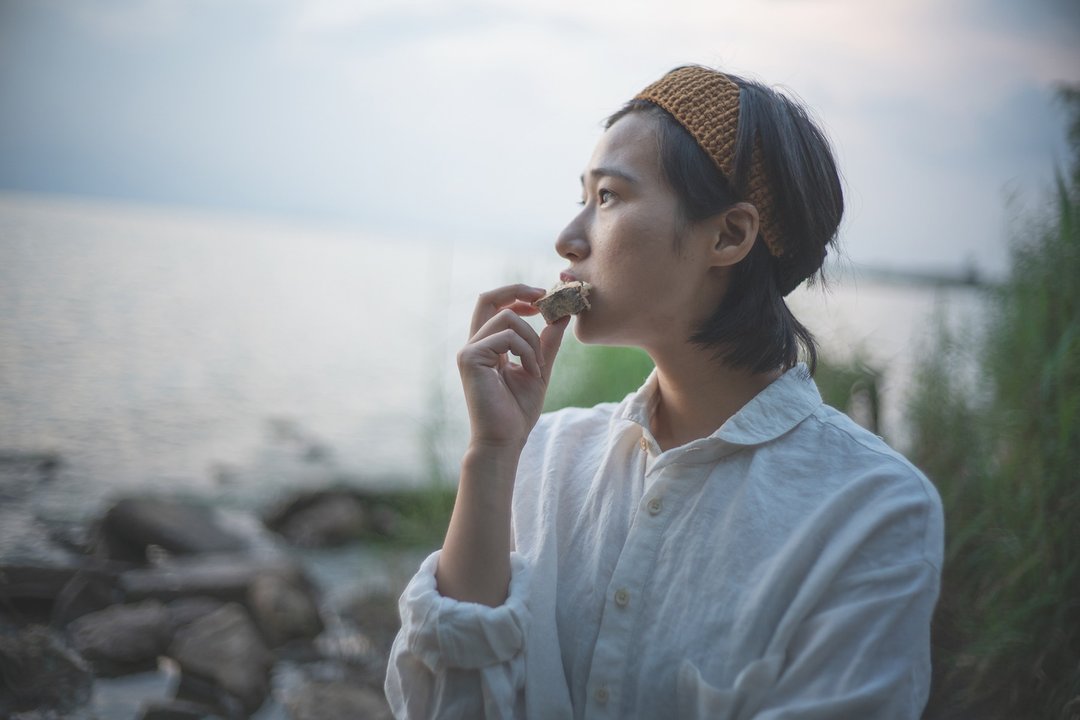 小青果领亚麻宽松衬衫 - 女装衬衫 - 棉 白色
