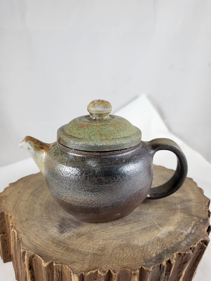 手工柴烧掇只壶 - 茶具/茶杯 - 陶 咖啡色