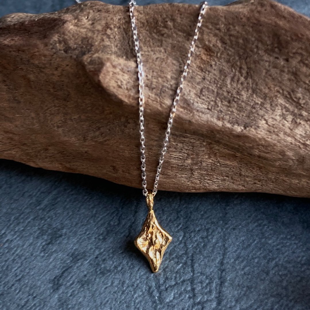 little star necklace (silver and gold) One-of-a-kind - 项链 - 银 