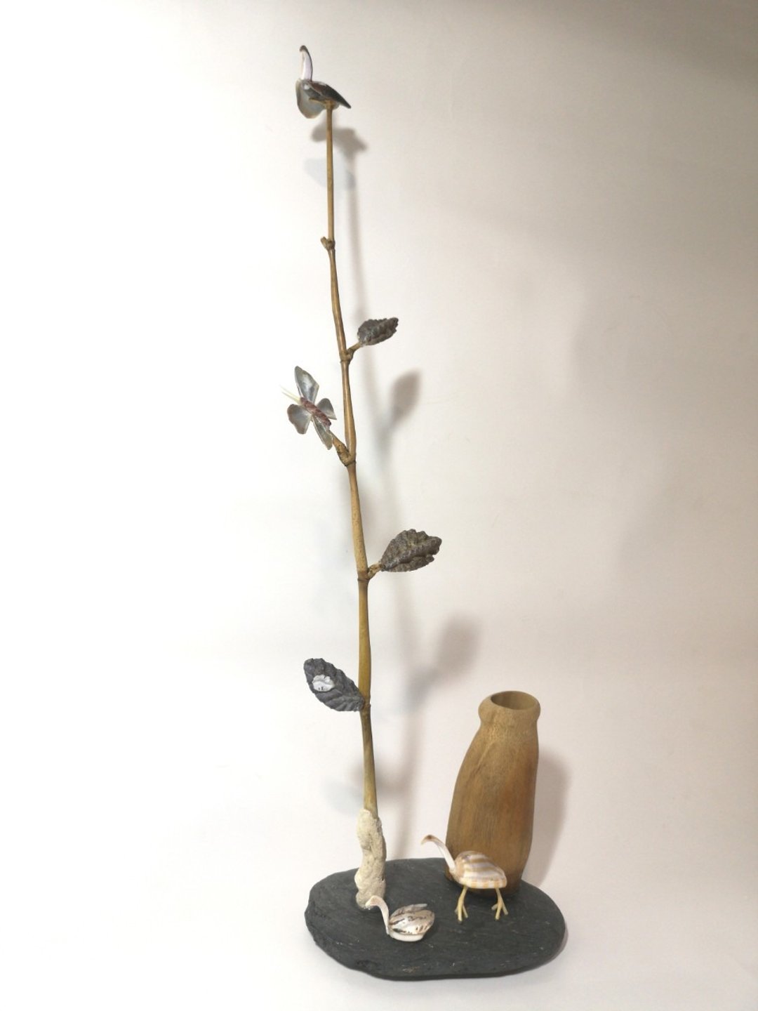 -笔筒树- 手作笔筒 竹笔筒 造型笔筒 石头艺品 原石摆饰 - 笔筒/笔座 - 竹 咖啡色