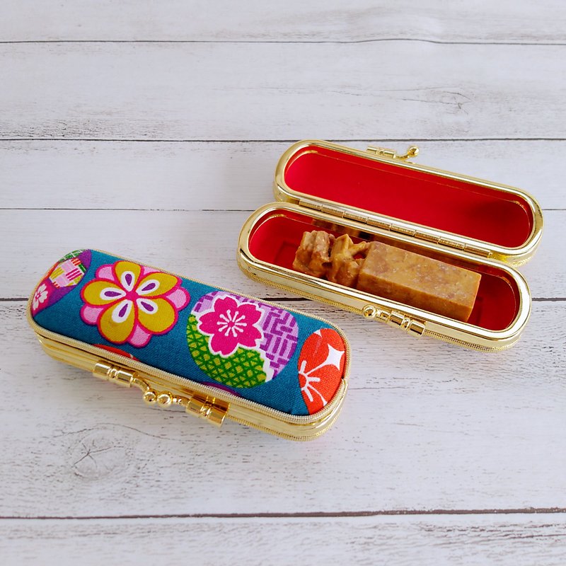 惜福特惠品 和风家徽印章盒口金 - 印章/印台 - 棉．麻 绿色