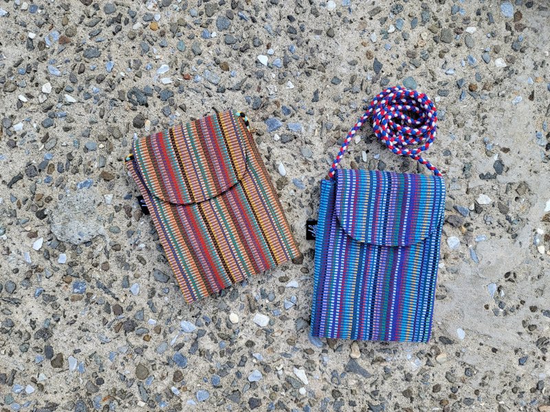 【万用小方包】手工编织斜背新款小包新亮相! - 侧背包/斜挎包 - 棉．麻 