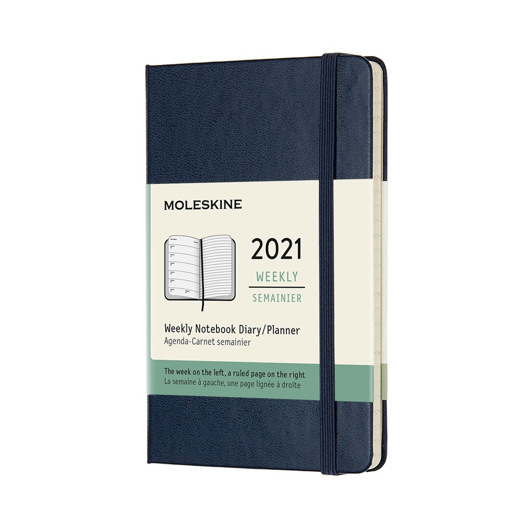 _勿上架_MOLESKINE 2021 周记 12M 硬壳 - 口袋型宝蓝 - 烫金服务 - 笔记本/手帐 - 纸 蓝色