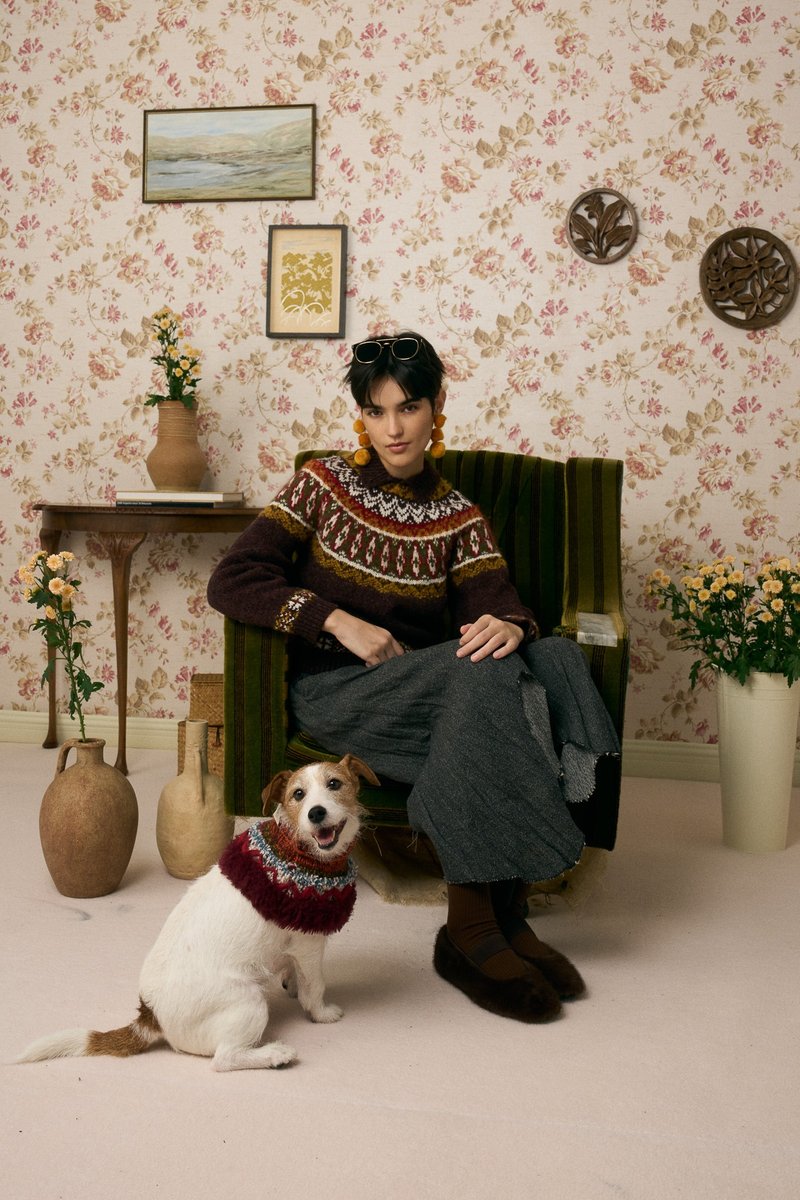 MULTI LAB - 510 宠物脖围 - 衣/帽 - 羊毛 红色