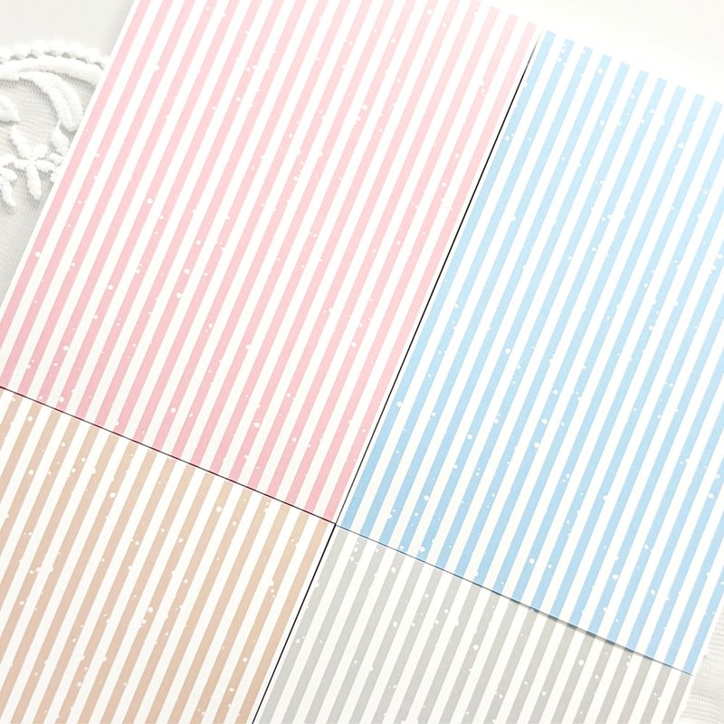 条纹纸 - 便条纸/标签贴 - 纸 多色