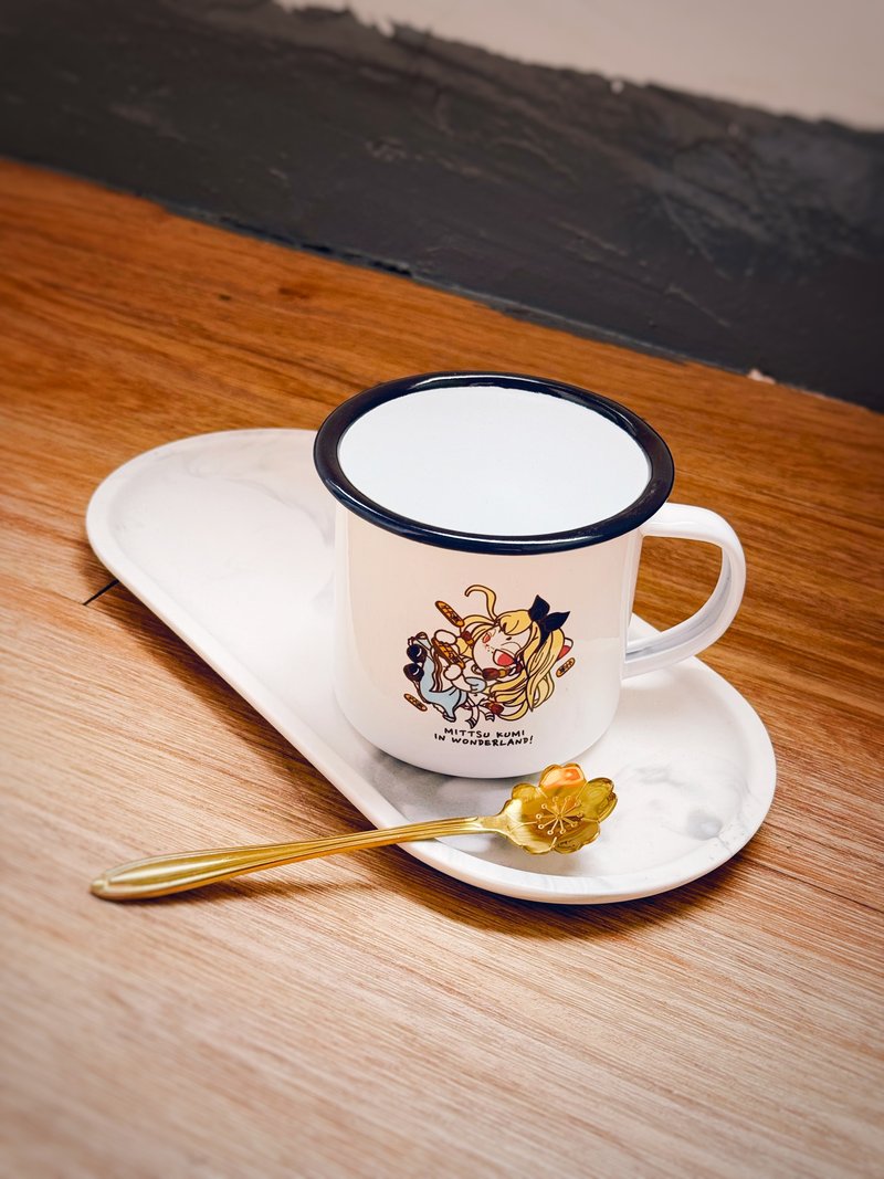 招财猫搪瓷杯 - 其他杯子 - 其他材质 黑色