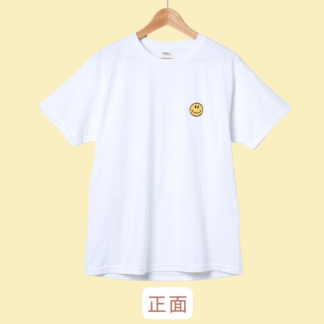 Zoila 笑脸T-shirt - 女装 T 恤 - 聚酯纤维 白色