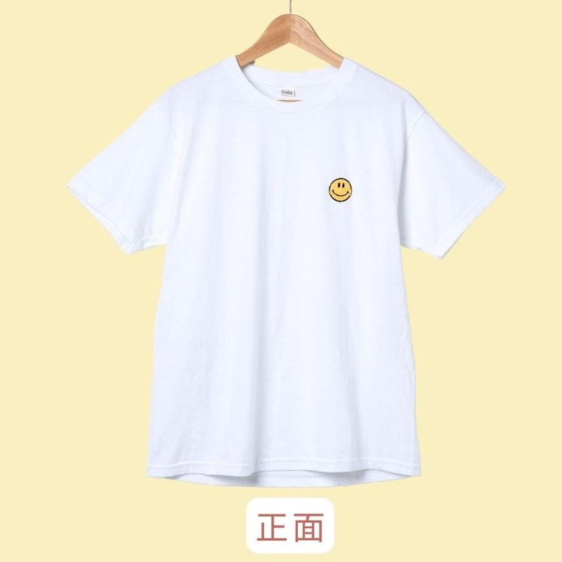 Zoila 笑脸T-shirt - 女装 T 恤 - 聚酯纤维 白色