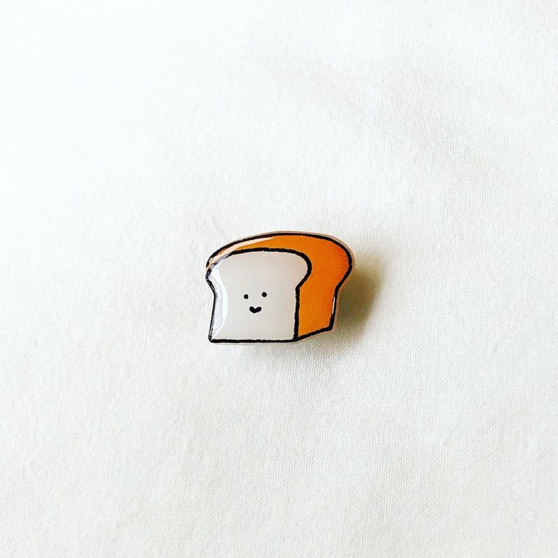 baby bread brooch - 胸针 - 树脂 橘色