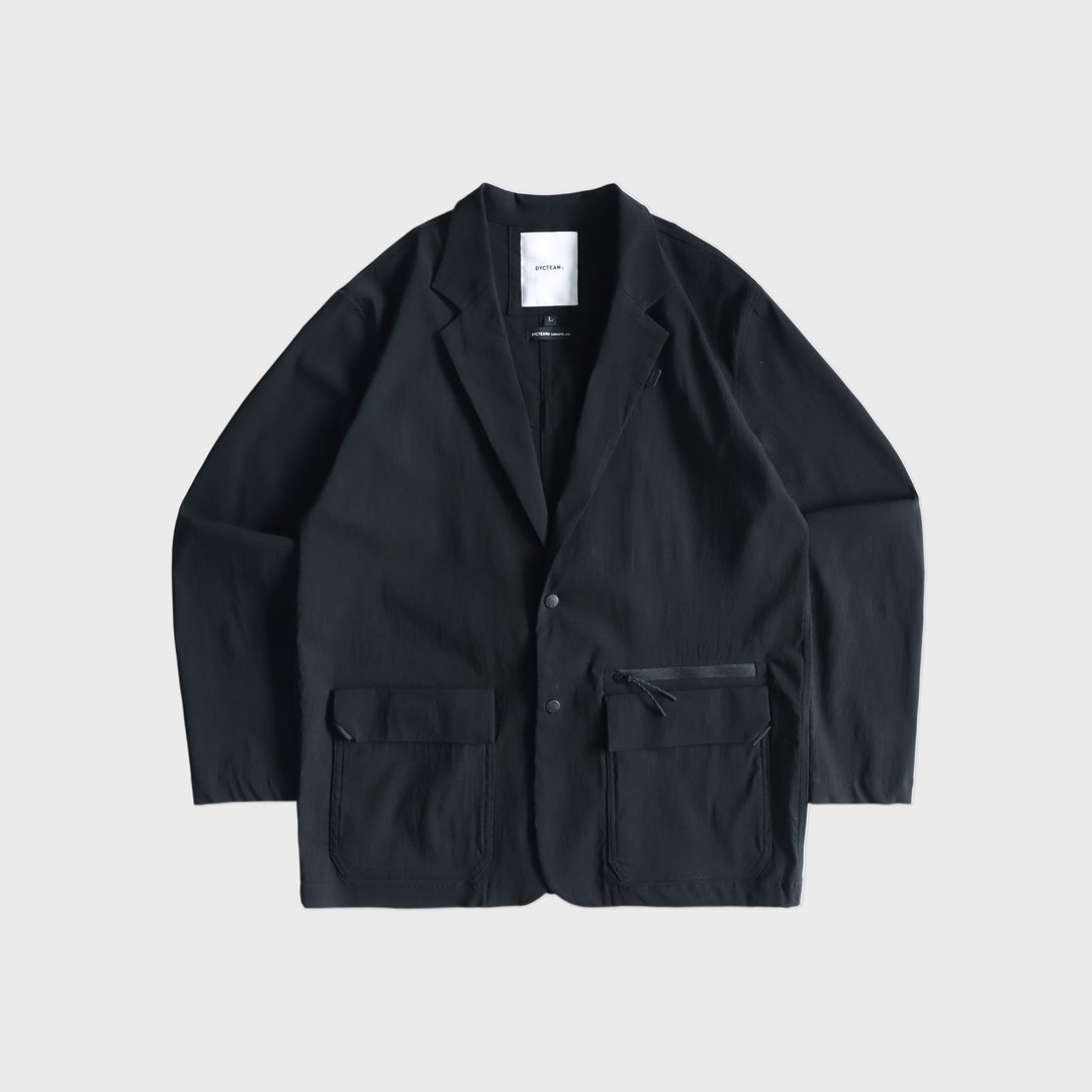 DYCTEAM - RAYON Nylon 微皱肌理纹机能_西装外套 - 男装西装外套 - 其他材质 灰色