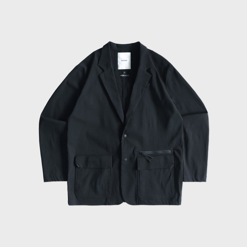 DYCTEAM - RAYON Nylon 微皱肌理纹机能_西装外套 - 男装西装外套 - 其他材质 灰色