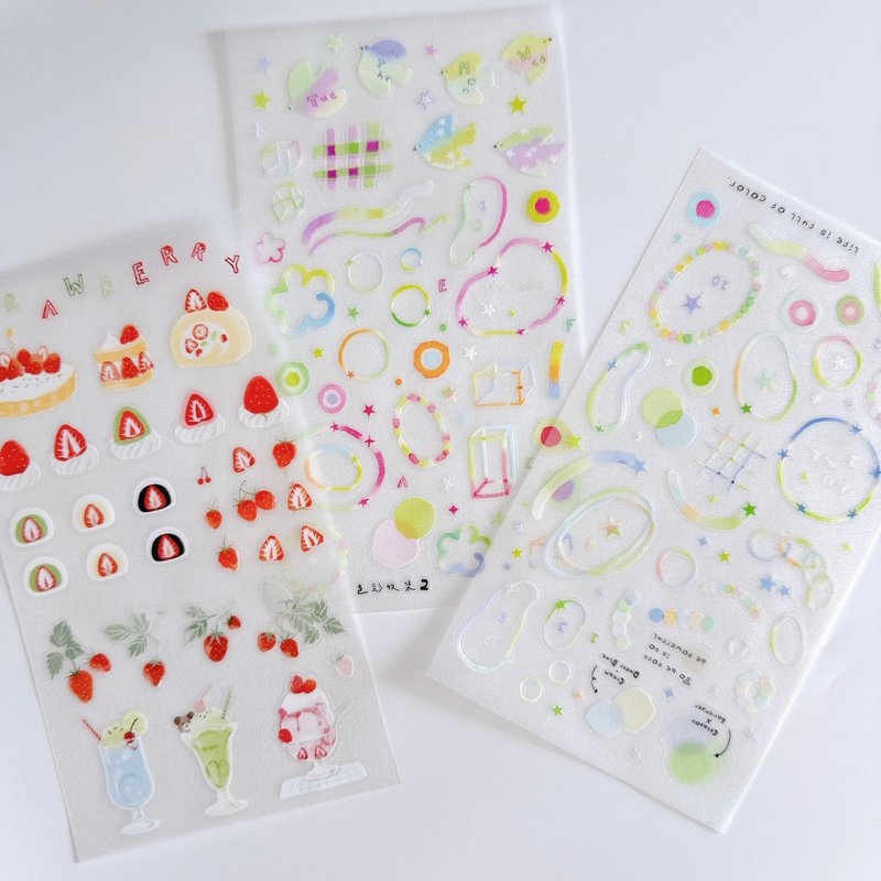 可愛手帳貼紙 兔子DIY手帳日誌筆記本裝飾素材 - 贴纸 - 其他金属 多色