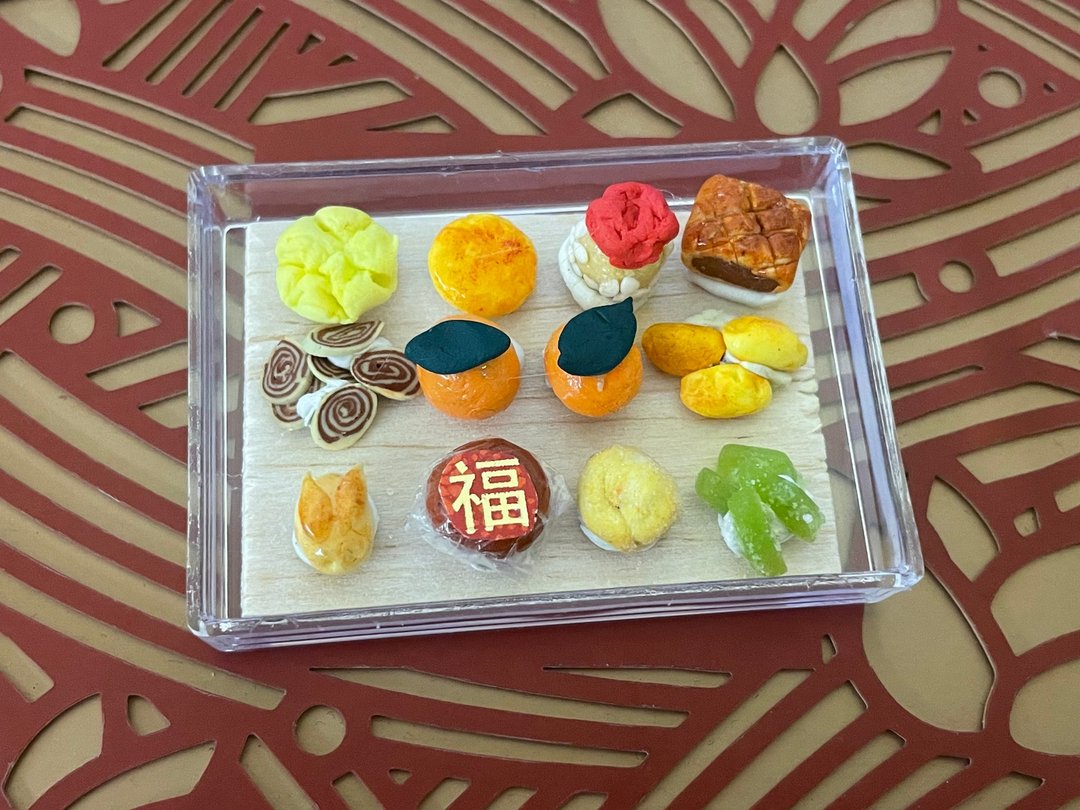 迷你袖珍中式糕点食玩_新春版 - 摆饰 - 其他材质 