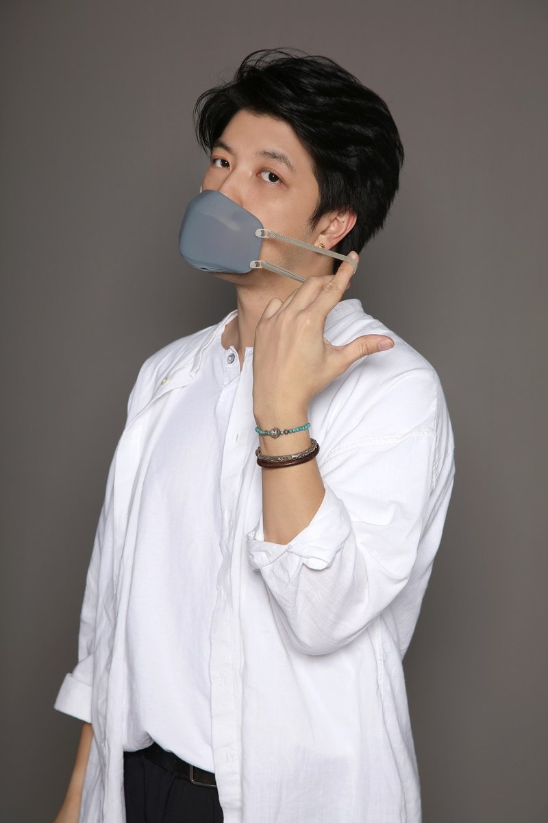 可重用抗菌口罩 - 口罩 - 塑料 蓝色