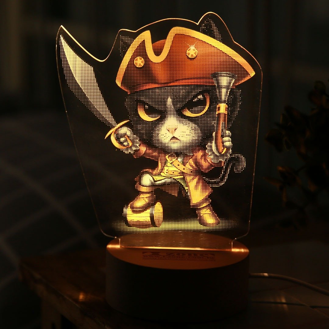 Cat Pirate / 海盗猫 / led灯 - 灯具/灯饰 - 压克力 