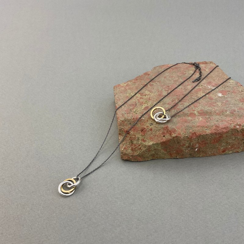 raw 环环相扣 - 项链 - 纯银 银色