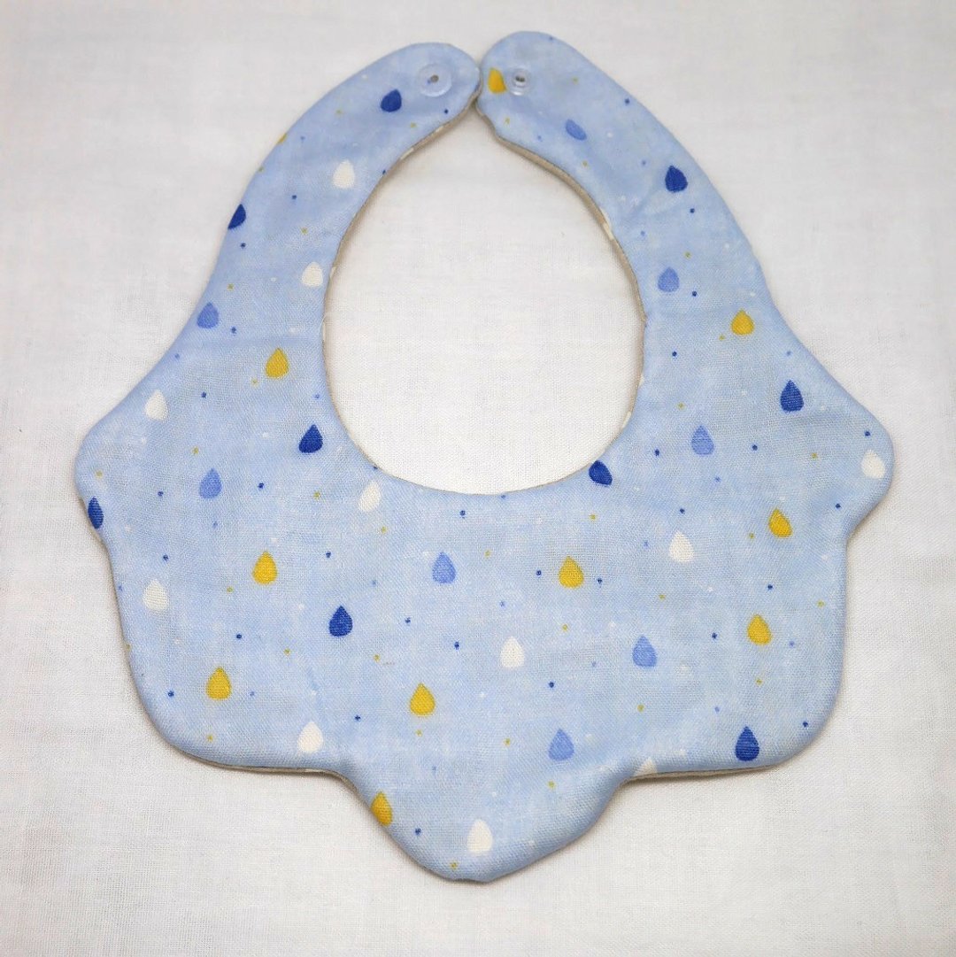 Japanese Handmade 8-layer-gauze Baby Bib - 其他 - 棉 蓝色