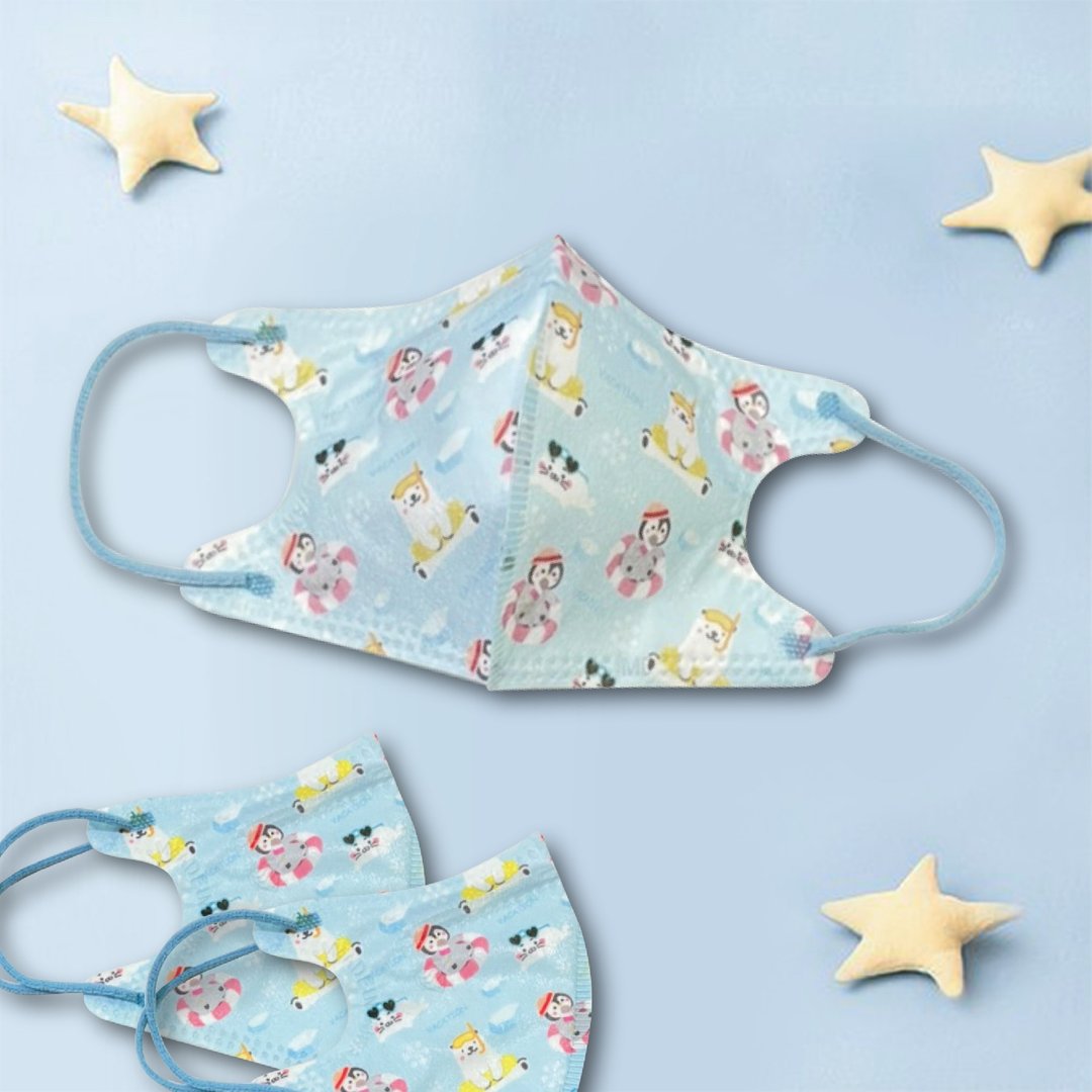 天心/医疗口罩/5~12岁/儿童立体30入/极地宝贝 - 口罩 - 其他材质 白色