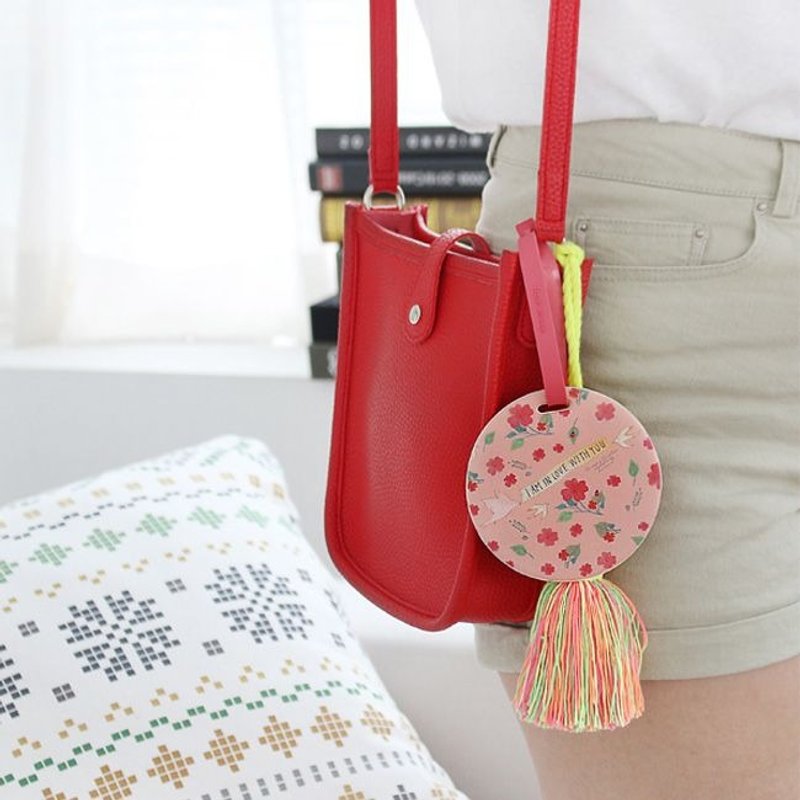 indigo-柳林风声圆形行李吊牌-幸福粉,IDG09809 - 行李吊牌 - 塑料 粉红色