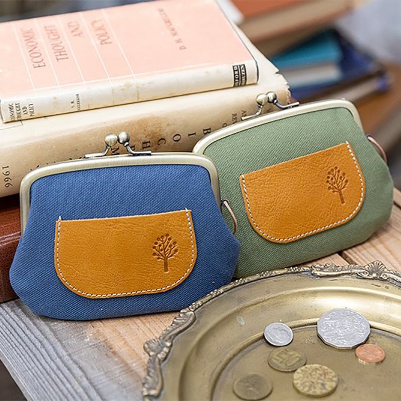 日本Kanmi. - Drop Tree系列复古口金包 - 皮夹/钱包 - 其他人造纤维 