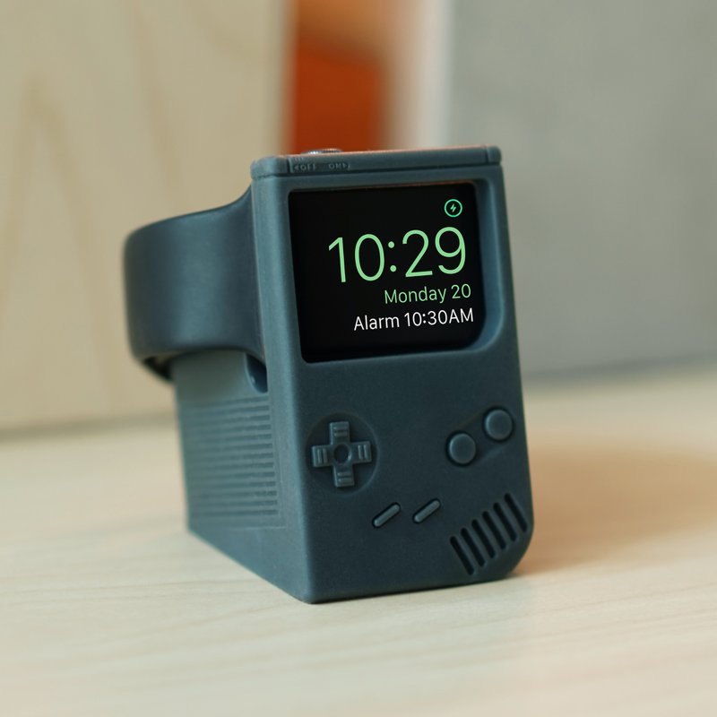 Apple Watch 手表充电底座 - 怀旧游戏机(深灰) - 收纳用品 - 塑料 灰色