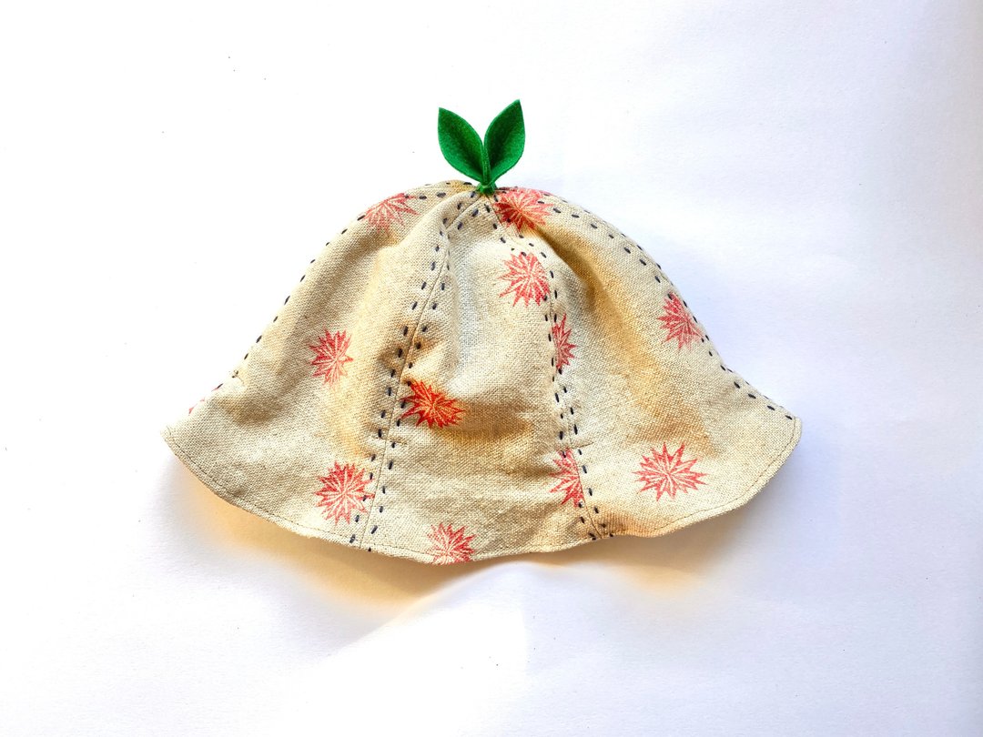 Grow Up! Leaf Hat for Baby & Toddler / Chestnut shells - 婴儿帽/发带 - 棉 多色