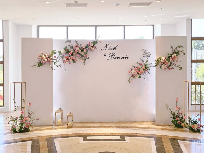 【婚礼布置】背板款布置档期预订─中彰地区 - 其他 - 植物．花 白色