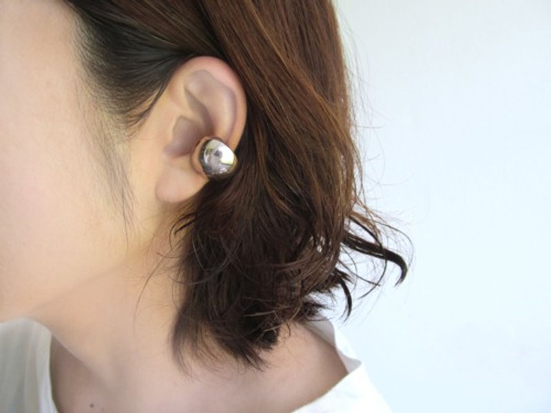 Plump Earcuff - 耳环/耳夹 - 纯银 