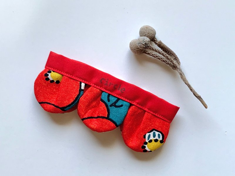 花花一朵花领巾 -【 火花版 】 - 项圈/牵绳 - 棉．麻 红色