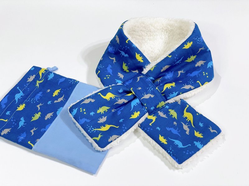 毛茸茸儿童围巾 小恐龙 秋冬保暖 圣诞礼物首选 限量商品 - 围巾/披肩 - 棉．麻 白色