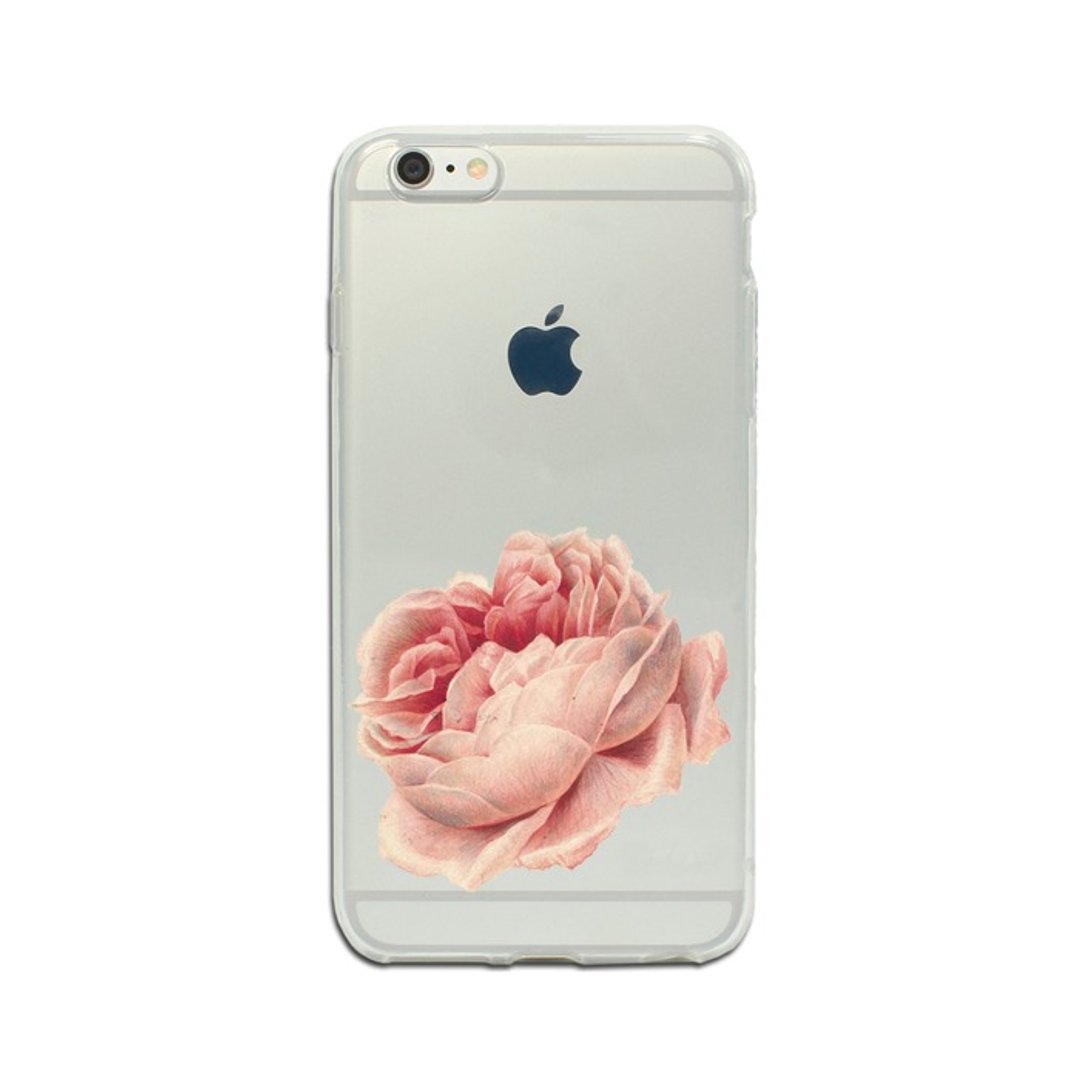 Clear iPhone case Samsung Galaxy case phone case rose 1219 - 手机壳/手机套 - 塑料 
