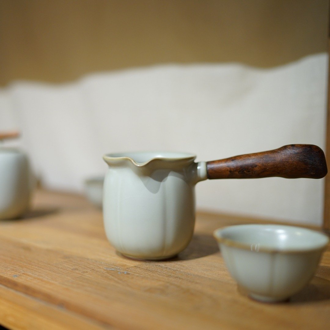 金瓜茶海云山青/茶末绿 - 茶具/茶杯 - 陶 