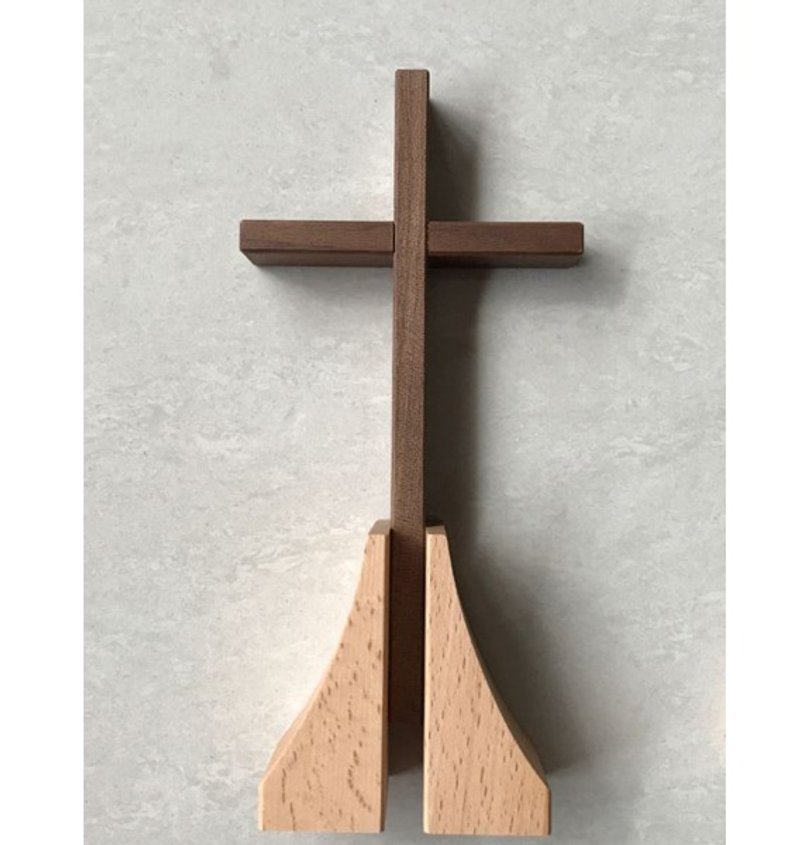 【BESTAR】屋顶的十字架 19 CM - 摆饰 - 木头 黄色