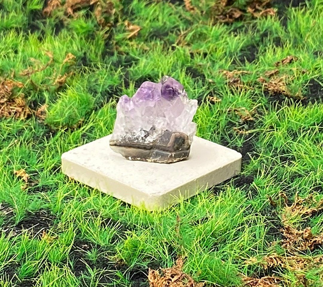 能量摆饰-天然原皮原矿可爱梦幻紫 紫水晶晶簇 快速出货 财运水晶 - 摆饰 - 水晶 紫色